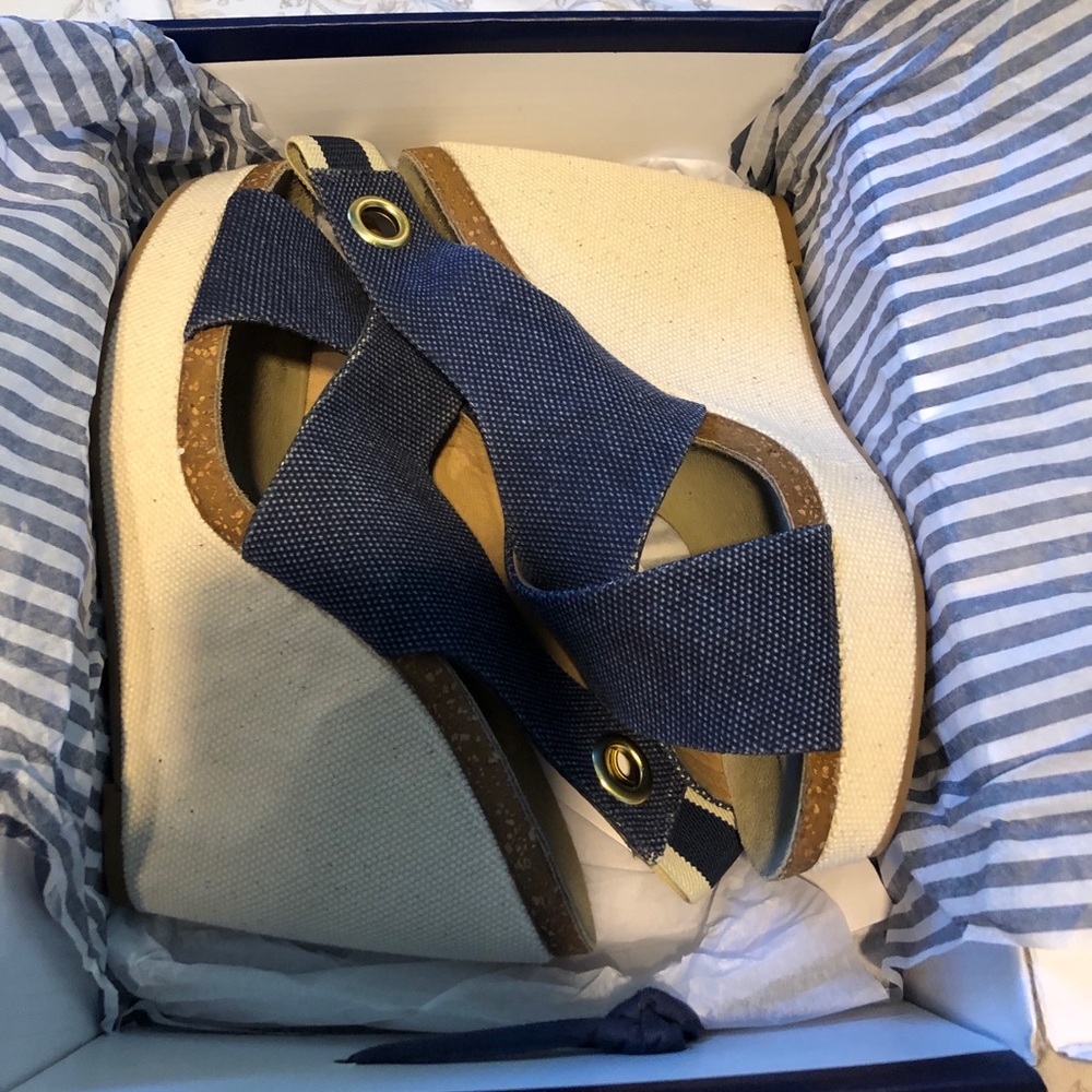 Splendid size 10 Navy wedges